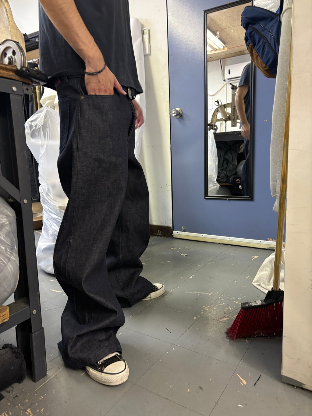 "GG" cut Selvedge Denim