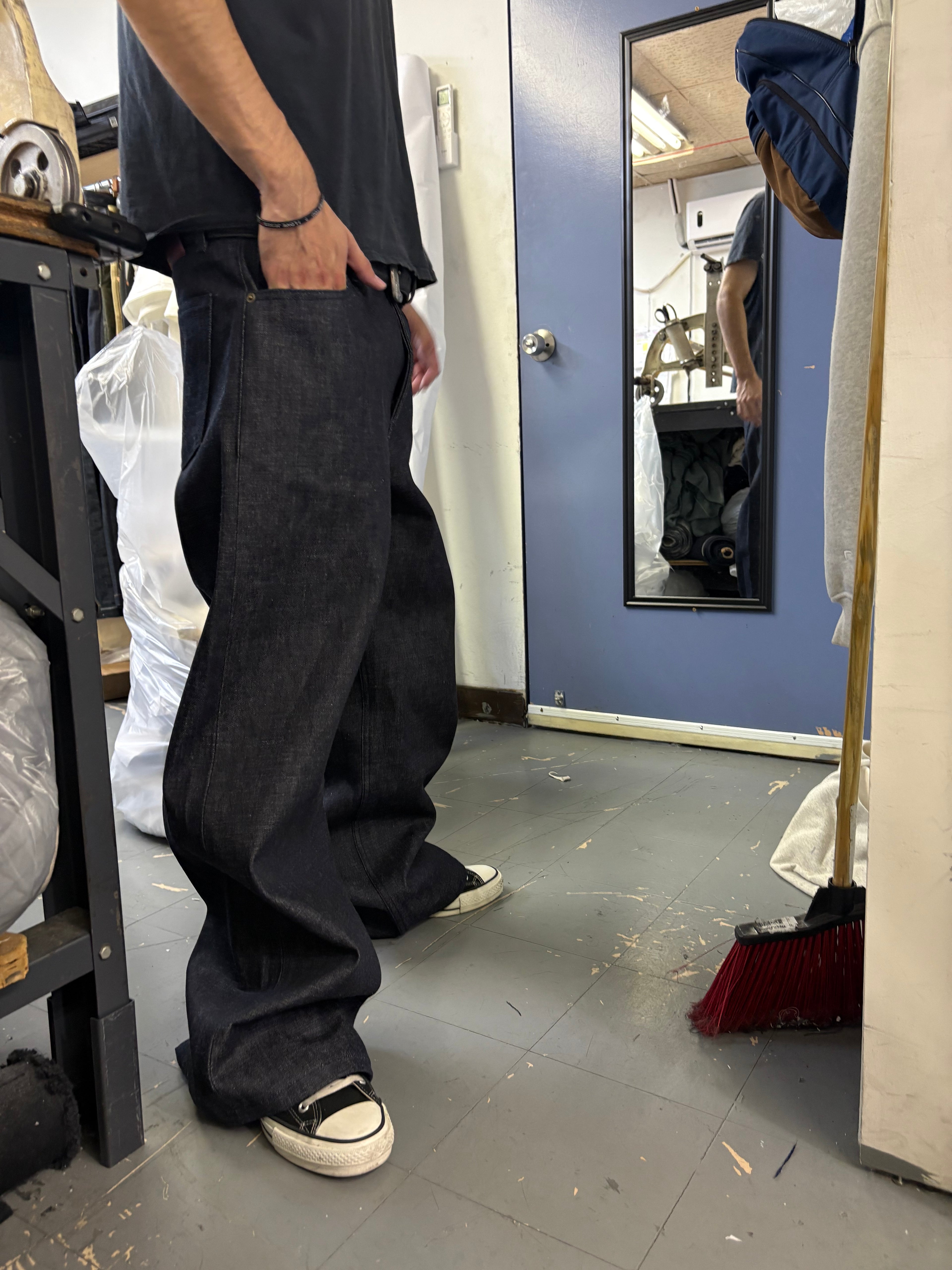 "GG" cut Selvedge Denim